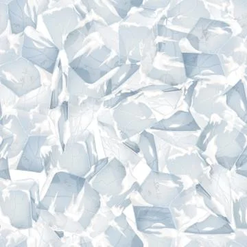 Ice and snow surface. Stock Illustration