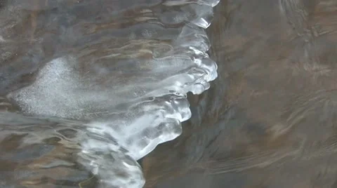 Ice and water Stock Footage 18185662