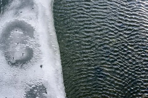 Ice and waves. Foto stock