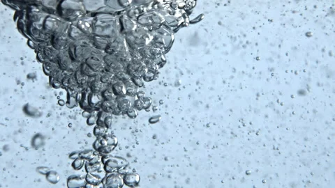 Ice aqua making funnel inside glassware closeup. Container with liquid tornado Stock Footage 219269920
