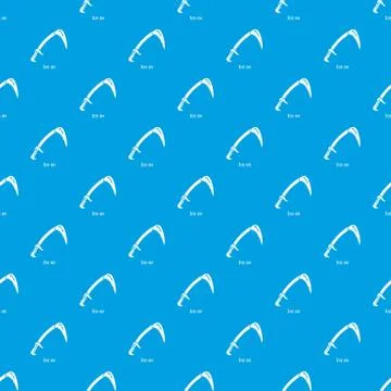 Ice ax pattern vector seamless blue Illustrazione stock