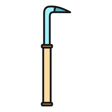 Ice axe climbing tool for winter sports Stock Illustration