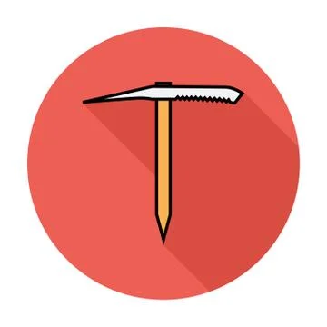Ice axe Stock Illustration