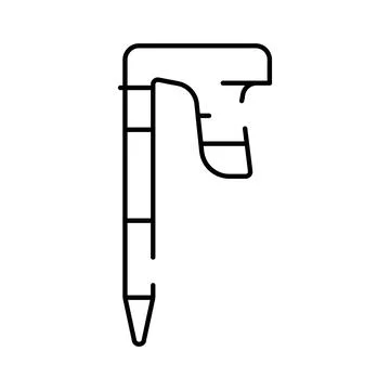 Ice axe tool for winter mountaineering and climbing Stock Illustration