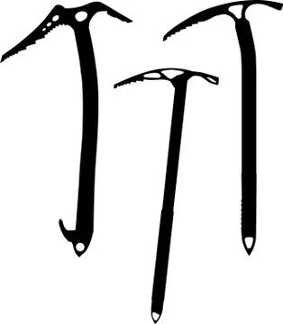 Ice Axes Stock Illustration