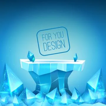 Ice backdrop Stock Illustration