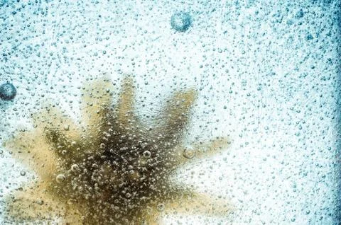 Ice background close up Stock Photos