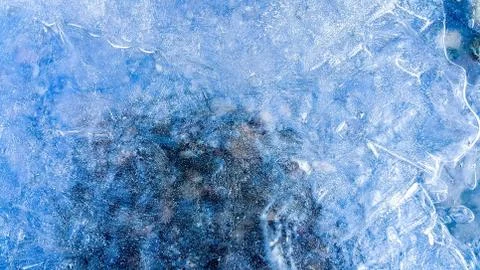 Ice background in December of winter Stock Photos
