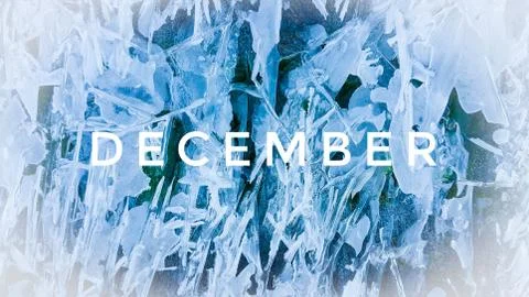 Ice background in December of winter Stock Photos