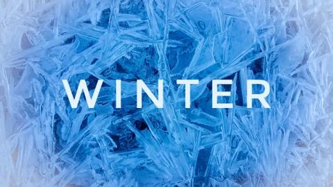 Ice background in December of winter Stock Photos