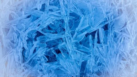 Ice background in December of winter Stock Photos