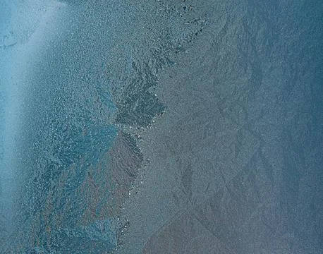 Ice Background Ice Background, Natural Blue Frosty Pattern On Frost Glass Stock Photos