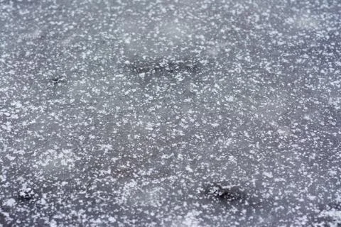 Ice background with snow on it. Stock Photos