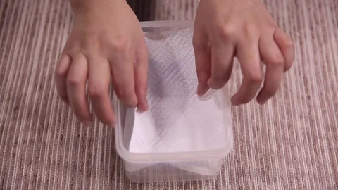 Ice bag disposable lunch box (1) Video stock 202154752