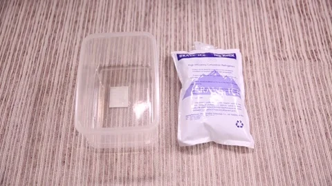 Ice bag disposable lunch box (2) Stock Footage 202154766