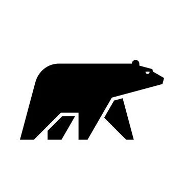 Ice Bear Logo Stock Illustration