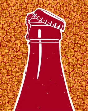 Ice beer Stock Illustration