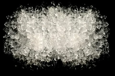 Ice on black background background Stock Photos