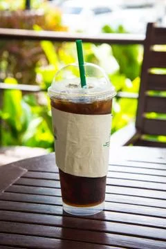 Ice black Coffee Stock Photos
