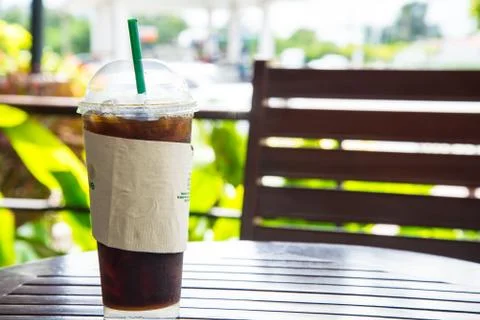 Ice black Coffee Stock Photos
