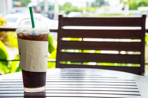 Ice black Coffee Stock Photos