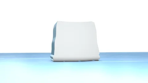 Ice block being sliced 스톡 동영상 114279899