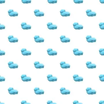 Ice blocks creating a seamless repeating pattern Stock Illustration