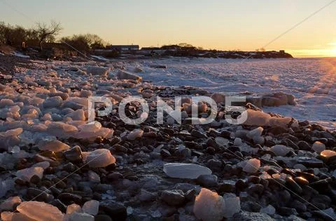 Ice blocks Stock Photos