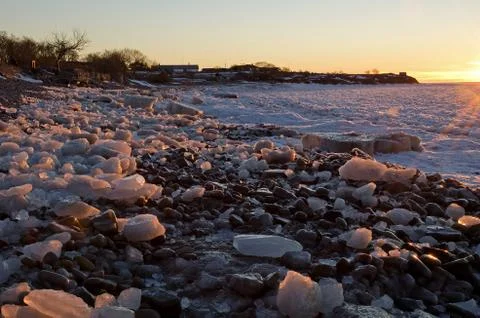 Ice blocks Stock Photos