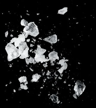 Ice blocks splash Stock Photos