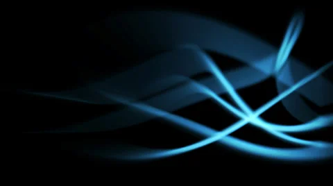 Ice blue abstract light rays in curved motion - seamless background (FULL HD) Video stock 37208237