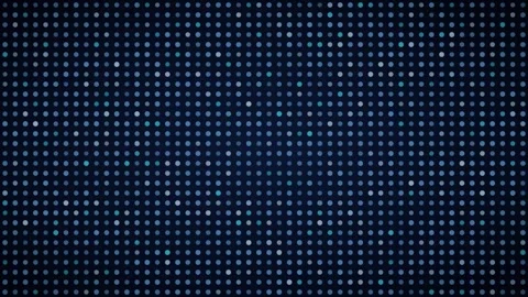 Ice blue breathing grid LED grid background, dot matrix display motion loop Видео 342634238