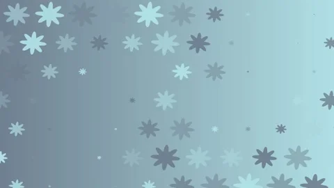 Ice blue flower grid 4K resolution minimal abstract nature background Stock Footage 342237383