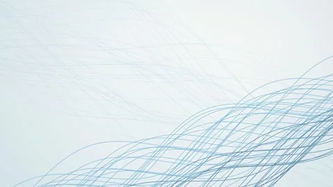 Ice blue graphic wave lines sway in a seamless loop Stock Footage 341274781