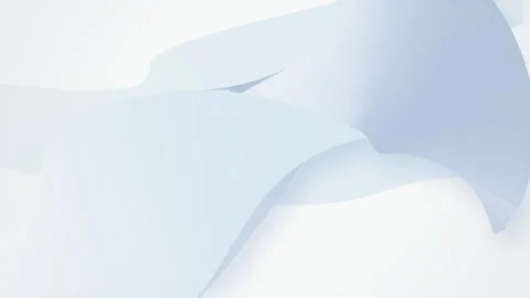 Ice blue ribbon waves undulate in a seamless loop Stock Footage 342862051