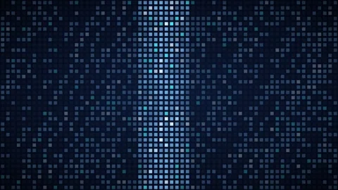 Ice blue scanning sweep LED grid background, dot matrix display motion loop Stock Footage 342634318