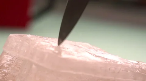 Ice breaking slow motion Video stock 49039043