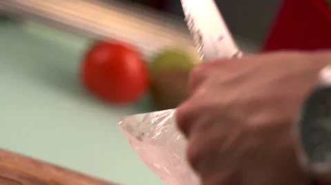 Ice breaking slow motion Stock Footage 49039612