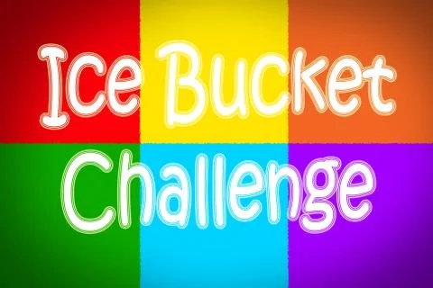 Ice bucket challenge concept Stock Illustration