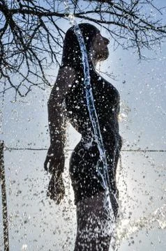 Ice bucket challenge Stock Photos
