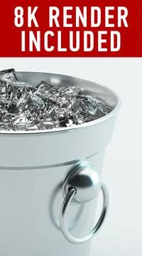 Ice bucket HQ 3D Model