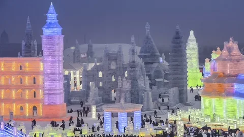 Ice building Stock-Footage 104285803