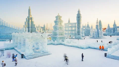 Ice building Stock-Footage 104328815