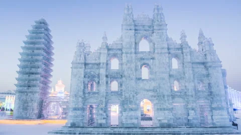 Ice building 動画素材 104342375