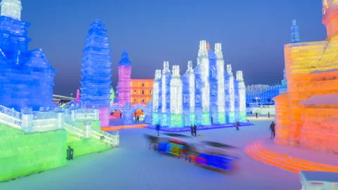 Ice building Stock-Footage 104342645