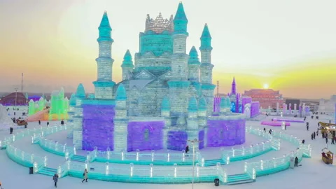 Ice building Stock-Footage 104345625