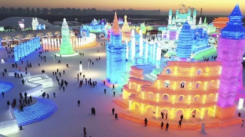 Ice building Stock-Footage 104356228