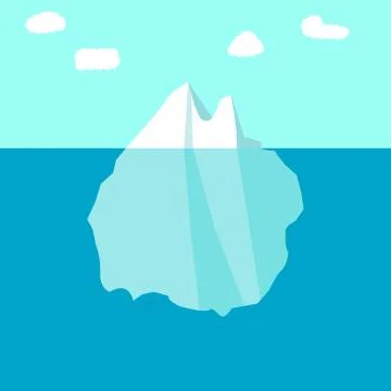 Ice burg Stock Illustration