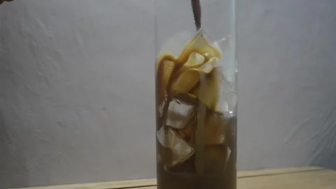 Ice cappucino Stock Footage 277669781