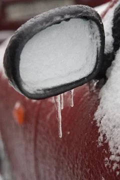 Ice on car Stock Photos